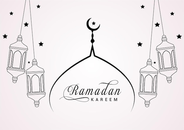 Plik wektorowy ramadan kareem baner festiwalu kulturalnego darmowych wektorów