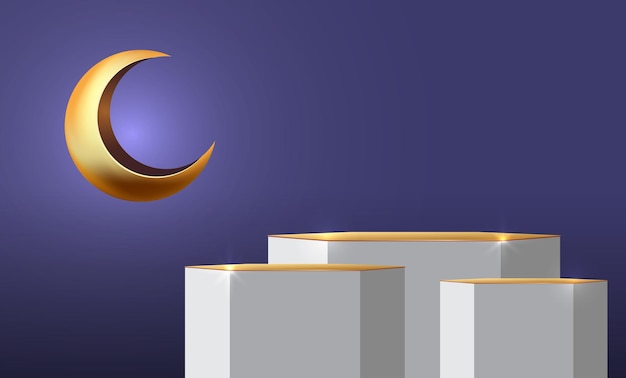 Ramadan Kareem Banner Projekt Tła Ilustracji