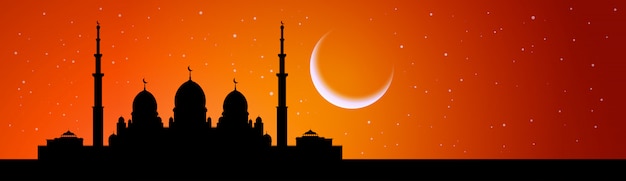 Ramadan Kareem banner z meczetu