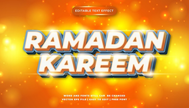 Ramadan Kareem Edytowalny Efekt Tekstowy