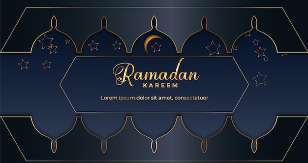 Plik wektorowy ramadan kareem ilustracja