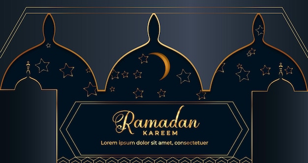 Plik wektorowy ramadan kareem ilustracja