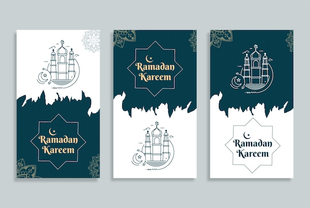 Ramadan Kareem Islamic Social Media Design Template (szablon Projektowania Mediów Społecznościowych)