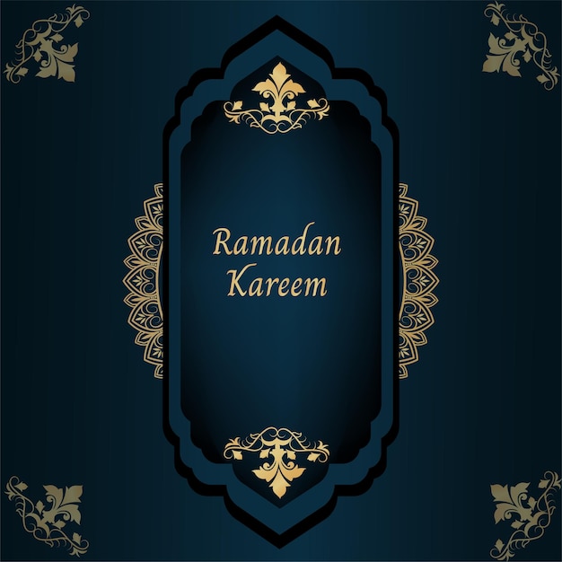 Ramadan kareem islamska kartka z życzeniami tło wektor ilustracja
