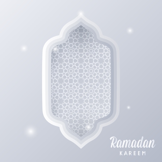 Ramadan Kareem Islamska Pozdrowienie Szablon Tło Wzór