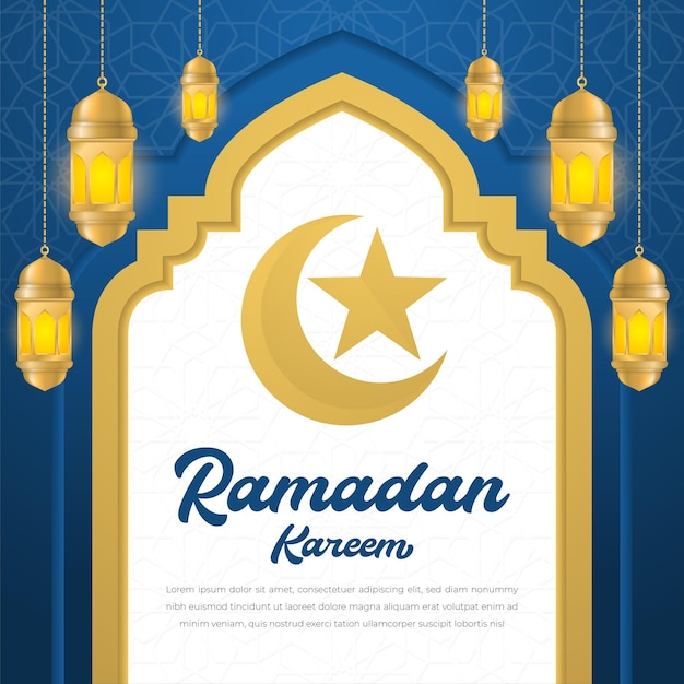 Ramadan Kareem Islamski Projekt Tła Z Arabskim Stylem I Arabskim Wzorem, Eid Mubarak