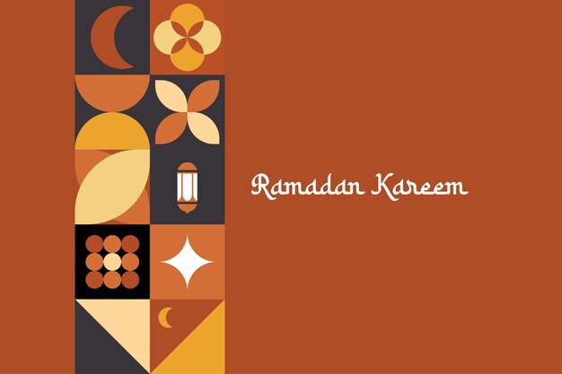 Plik wektorowy ramadan kareem islamski szablon kartki powitalnej z ramadanem