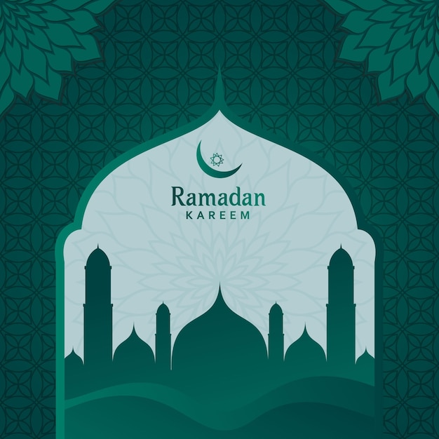 Ramadan Kareem Islamskie Tło Ilustracji Z Islamskim Wzorem