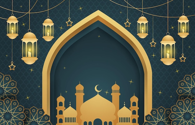 Ramadan Kareem Islamskie tło