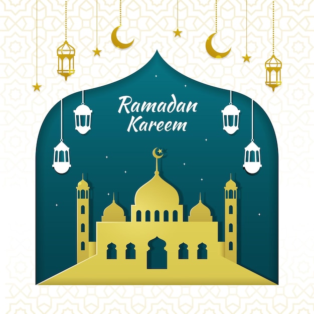 Ramadan Kareem Islamskie Tło