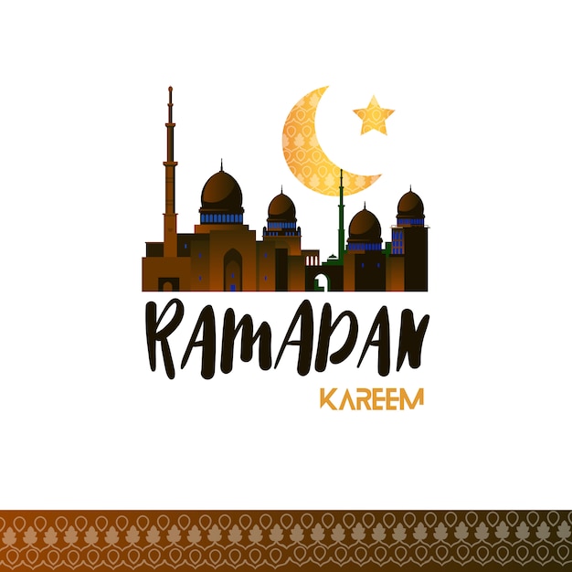 Ramadan Kareem Koncepcja Z Meczetu