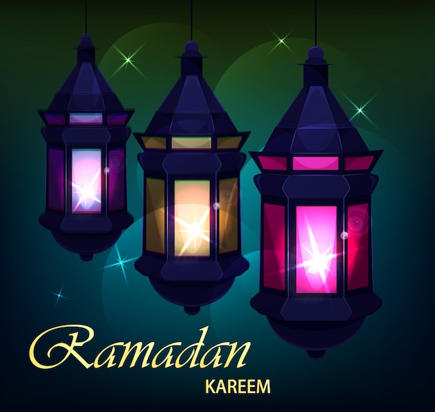 Plik wektorowy ramadan kareem piękna kartka z pozdrowieniami