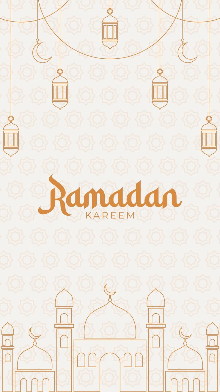 Wektor ramadan kareem płaski tło projektowania