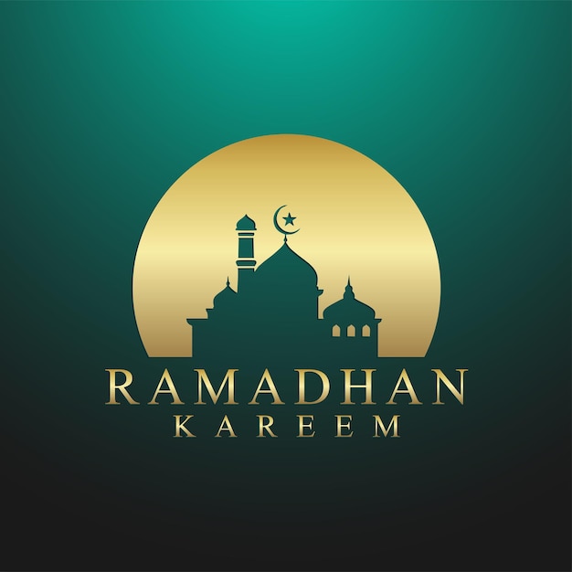 Ramadan Kareem Projekt Ilustracji Wektorowych Premium