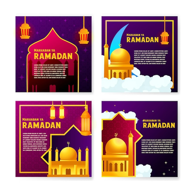 Plik wektorowy ramadan kareem social media post