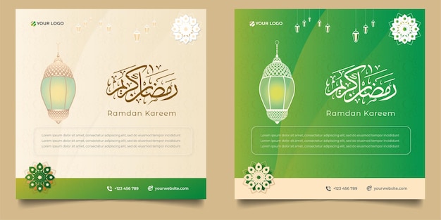 Ramadan Kareem Social Media Post