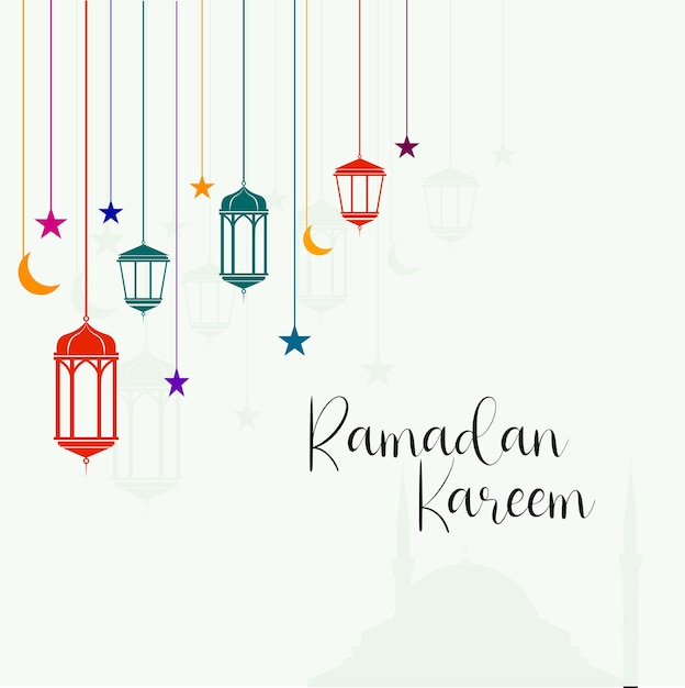 Ramadan Kareem Szablon Tło