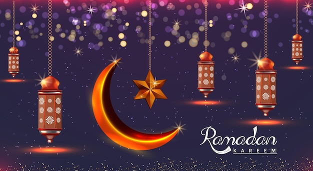 Ramadan Kareem Tło Element Islamski Festiwal Eid Nowy Szablon Tła Powitania Projekt