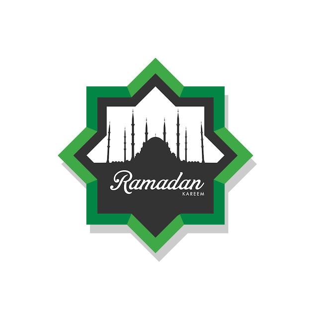 Ramadan Kareem Tło Ilustracja Obchody Miesiąca Islamskiego