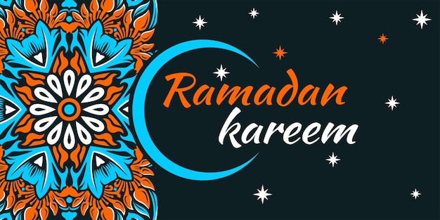 Ramadan Kareem Tło Wektor