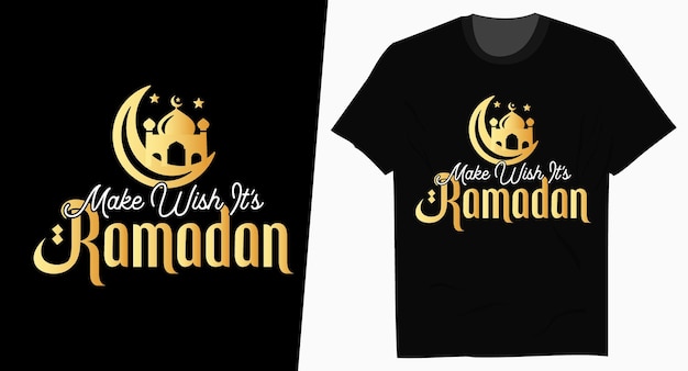 Plik wektorowy ramadan kareem typografia projekt koszulki