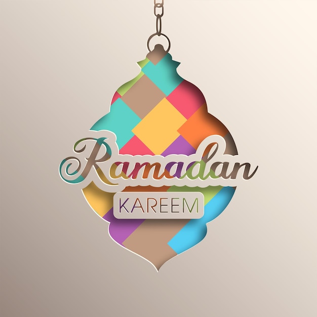 Ramadan Kartkę Z życzeniami Na Obchody święta Społeczności Muzułmańskiej