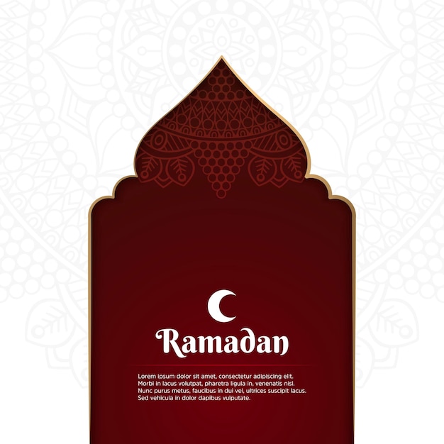 Ramadan Karty Tło Islamski Ramadan