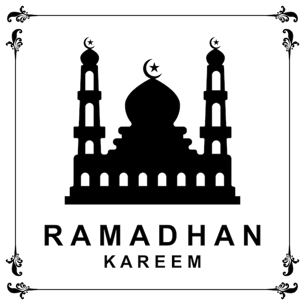 Ramadan Logo Wektor Ramadan Ulotka Z Ilustracją Szablonu