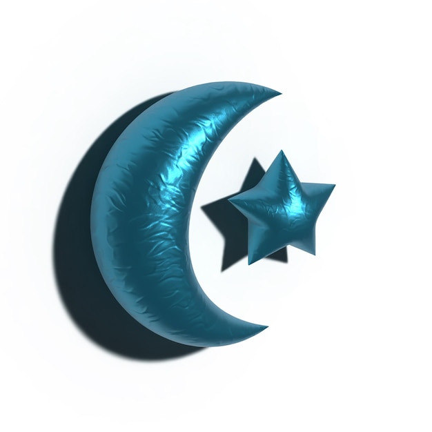 Plik wektorowy ramadan moon i star ballon red