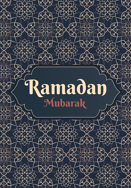 Ramadan Mubarak islamska kartka powitalna ramadan szablon plakat media baner