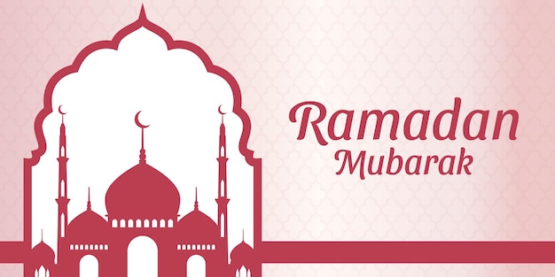 Ramadan Mubarak tło z meczetu