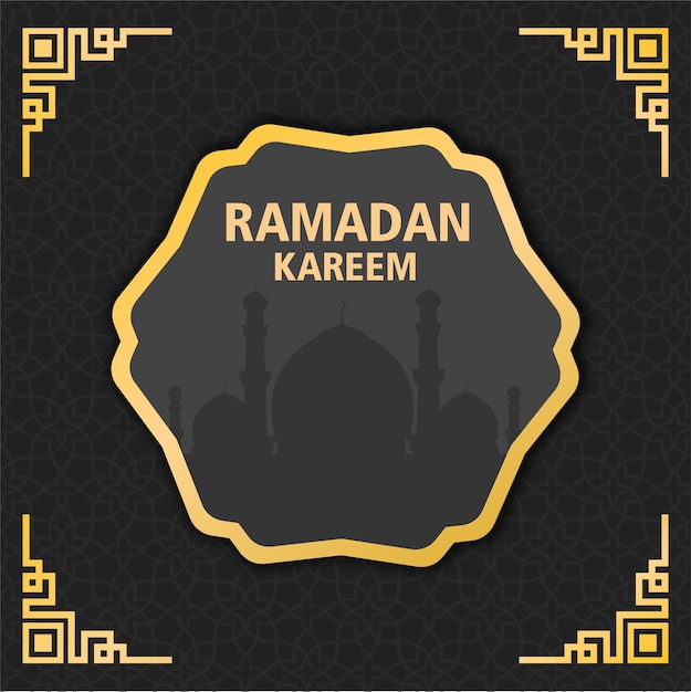 Ramadan Ramadhan Kareem Banner Ulotka Szablon Karty Z Pozdrowieniami W Mediach Społecznościowych