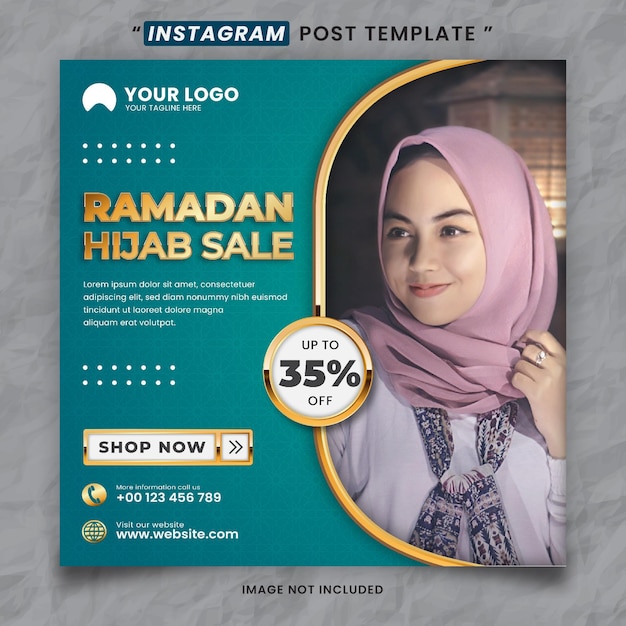 Ramadan Sale Media Social Post Szablon