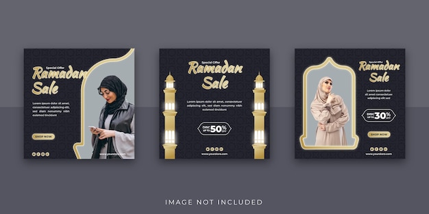 Plik wektorowy ramadan sale social media instagram post template