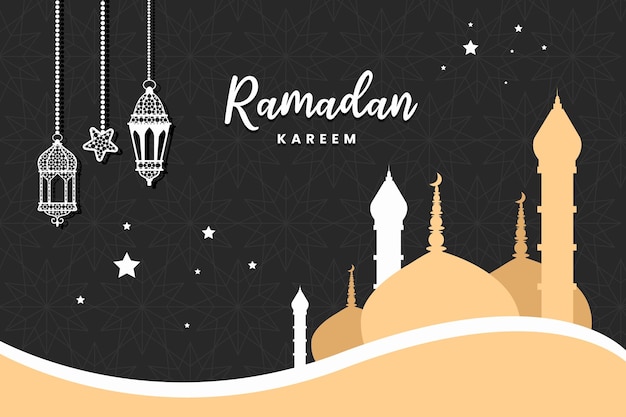 Ramadan social media post vector decoration islamski festiwal religijny i eid ramzan kareem mubarak