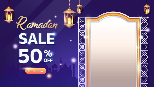 Ramadan Specjalna Kolekcja Szablonów Sprzedaży. Super Wyprzedaż Ramadanu. Do 50% Mniej