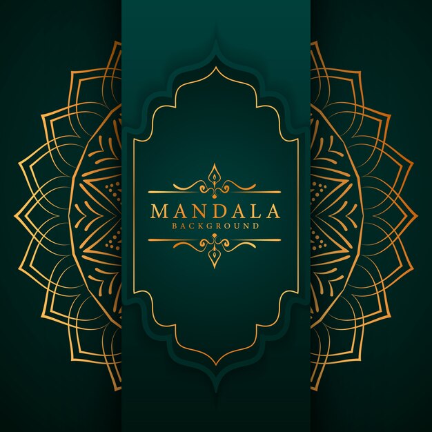 Ramadan Style Luxury Elegancki Mandali Tło