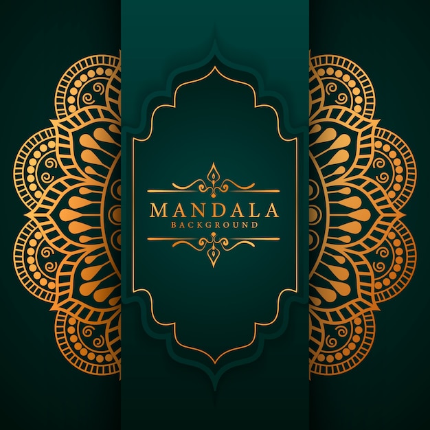 Ramadan Style Luxury Elegancki Mandali Tło