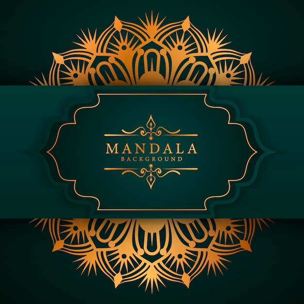 Ramadan Style Luxury Elegancki Mandali Tło