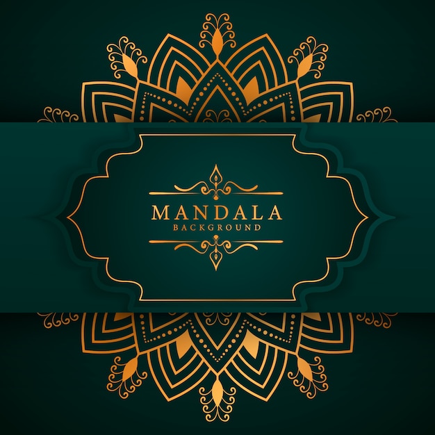 Ramadan Style Luxury Elegancki Mandali Tło