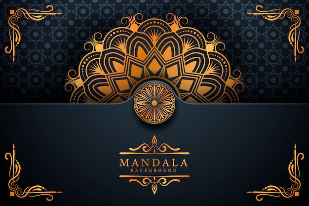 Ramadan Style Luxury Elegancki Mandali Tło
