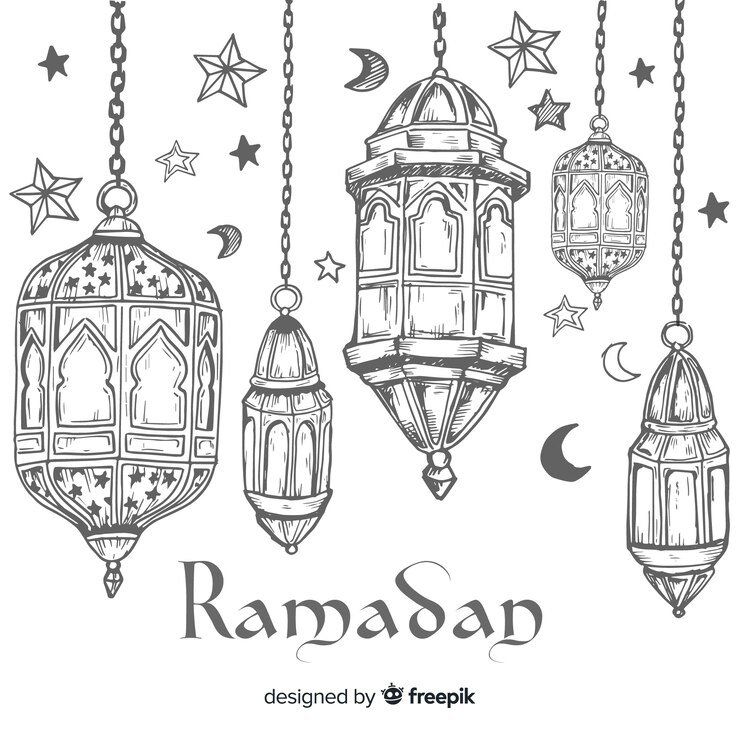 Wektor ramadan