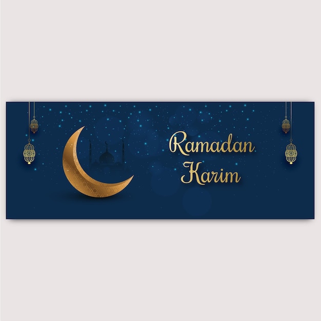 Plik wektorowy ramadansocialmedaicoverszablon