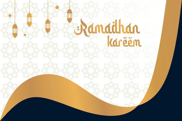 Ramadhan Kareem Szablon Tło Proste