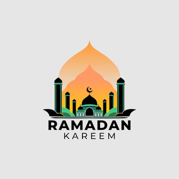 Ramadhan Logo Concept Vector Islamic Logo Template Izolowany Na Białym Tle