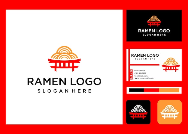 Ramen Logo Japońskie I Wizytówka