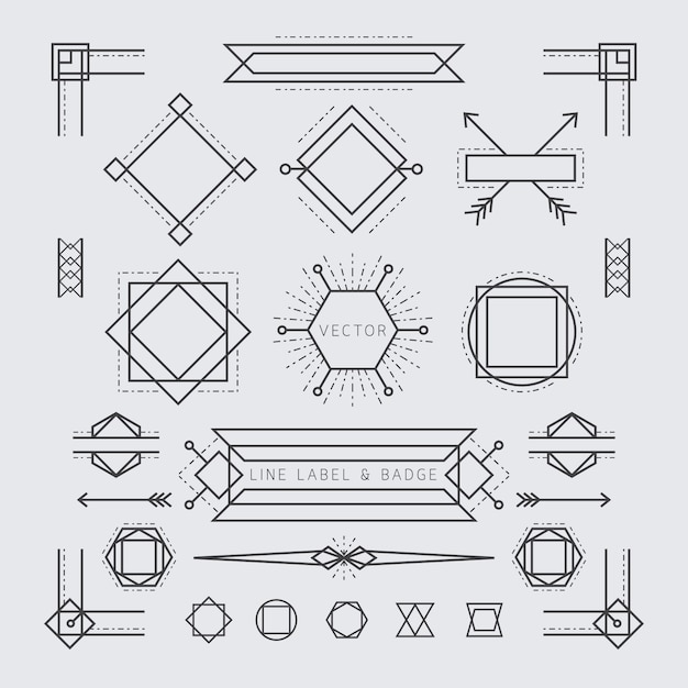 Ramka Liniowa I Geometryczna, Obramowanie, Róg