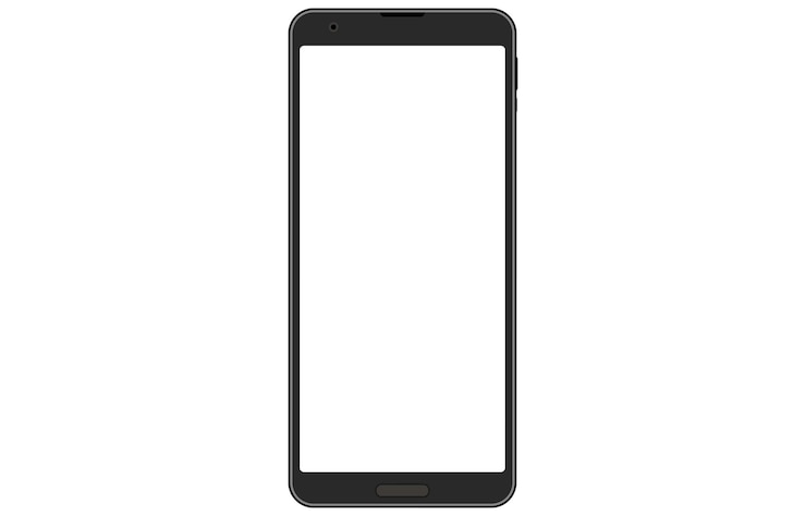 Wektor ramka na zdjęcia ekran smartfona przezroczysty materiał