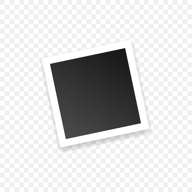 Ramka na zdjęcia w płaskim stylu Ilustracja wektorowa obrazu papieru na na białym tle Natychmiastowa fotografia znak koncepcja biznesowa