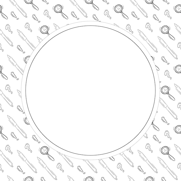 ramka szkolna w stylu doodle ramka tła
